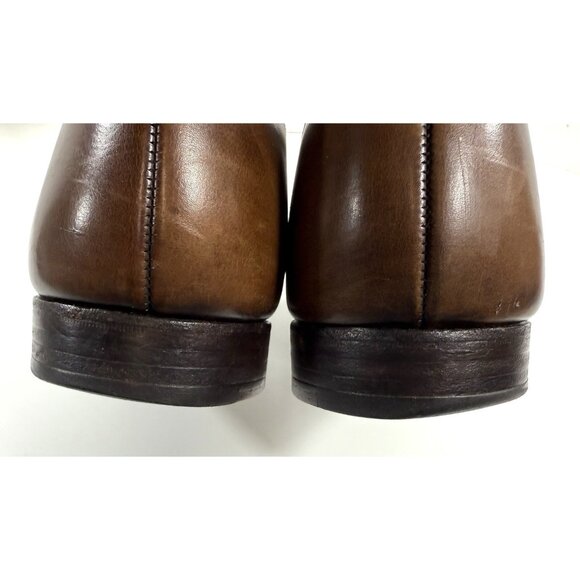 Brooks Brothers Peal & Co Shoes Mens Size 11.5 D Captoe Oxford Brown Leather - Picture 14 of 14